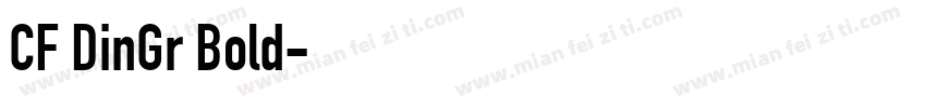 CF DinGr Bold字体转换